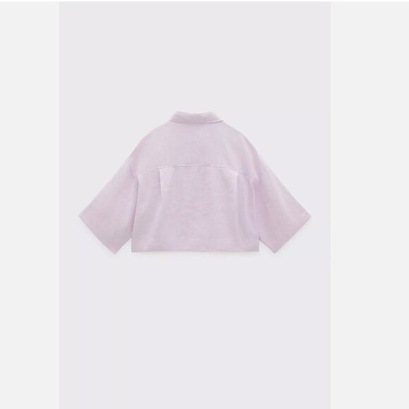 Zara Flowy Shirt with Pockets, Size S NEW WITH TAG! - Picture 9 of 10
